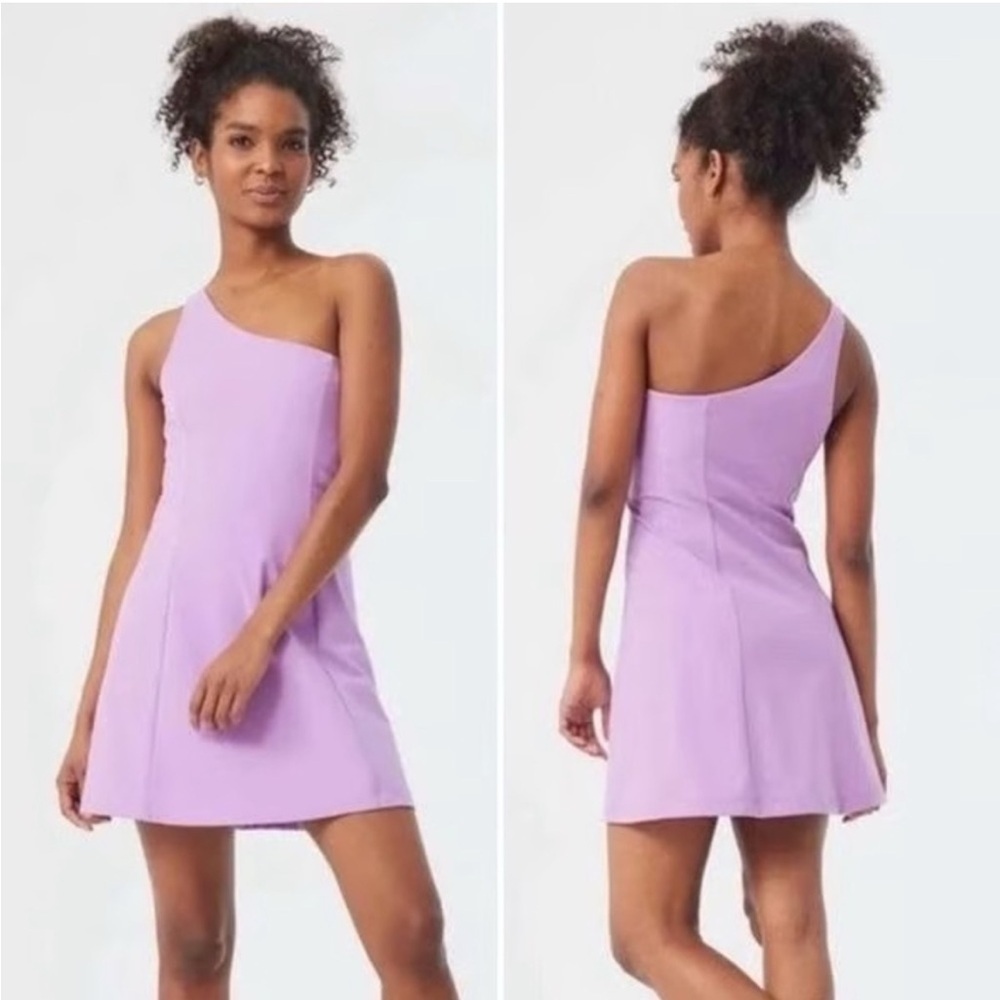 Outdoor Voices One Shoulder Exercise Dress Women’s Size Medium Workout Lavender - Picture 7 of 7